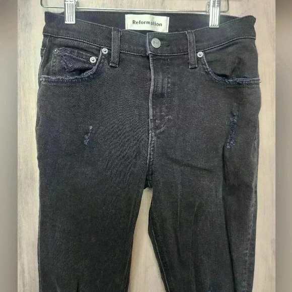 Reformation Camille High Waisted Cigarette Jeans Size 25 Women’s - Picture 7 of 16